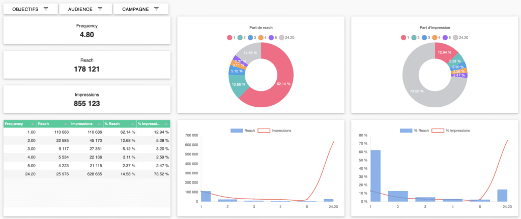 data visualization marketing campaigns facebook ads